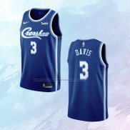 NO 3 Anthony Davis Camiseta Los Angeles Lakers Classic Azul 2019-20