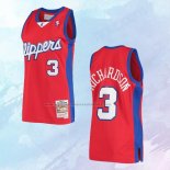 NO 3 Quentin Richardson Camiseta Mitchell & Ness Los Angeles Clippers Rojo 2000-01