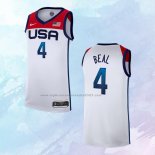 NO 4 Bradley Beal Camiseta USA Blanco 2021