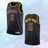 NO 5 Talen Horton-Tucker Camiseta Los Angeles Lakers Earned Negro 2020-21
