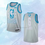 NO 6 LeBron James Camiseta Los Angeles Lakers All Star 2022 Gris