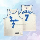 NO 7 Carmelo Anthony Camiseta Los Angeles Lakers Classic Blanco 2019-20