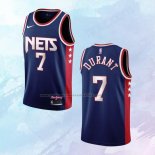 NO 7 Kevin Durant Camiseta Brooklyn Nets Ciudad Azul 2021-22