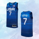 NO 7 Kevin Durant Camiseta USA Azul 2021