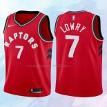 NO 7 Kyle Lowry Camiseta Nino Toronto Raptors Icon Rojo 2017-18