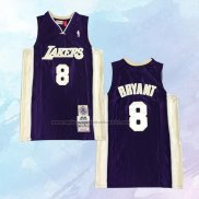 NO 8 Kobe Bryant Camiseta Los Angeles Lakers Hardwood Classics Hall Of Fame Violeta 2020