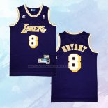 NO 8 Kobe Bryant Camiseta Los Angeles Lakers Retro Violeta
