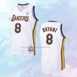 NO 8 Kobe Bryant Camiseta Mitchell & Ness Los Angeles Lakers Blanco 2003-04