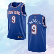 NO 9 R.J. Barrett Camiseta New York Knicks Statement Azul 2020-21