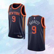 NO 9 RJ Barrett Camiseta New York Knicks Statement Negro 2022-23