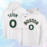 Sudaderas con Capucha Boston Celtics Jayson Tatum Ciudad 2023-24 Blanco