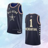 Camiseta All Star 2024 San Antonio Spurs Victor Wembanyama NO 1 Azul