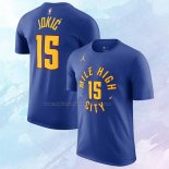 Camiseta Manga Corta Denver Nuggets Nikola Jokic Statement 2022-2023 Azul