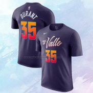 Camiseta Manga Corta Phoenix Suns Kevin Durant Ciudad 2023-24 Violeta