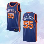 Camiseta New York Knicks Isaiah Hartenstein NO 55 Ciudad 2023-24 Azul