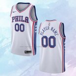 Camiseta Philadelphia 76ers Personalizada Association Blanco 2020-21