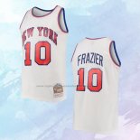 NO 10 Walt Frazier Camiseta Mitchell & Ness New York Knicks Blanco