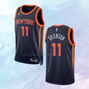 NO 11 Jalen Brunson Camiseta New York Knicks Statement Negro 2022-23