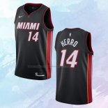 NO 14 Tyler Herro Camiseta Miami Heat Icon Negro 2020-21