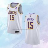 NO 15 Jabari Brown Camiseta Los Angeles Lakers Association Blanco 2021-22