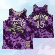 NO 15 Vince Carter Camiseta Toronto Raptors Galaxy Violeta