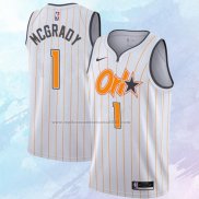 NO 1 Tracy McGrady Camiseta Orlando Magic Ciudad Blanco 2020-21