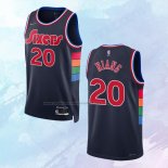 NO 20 Georges Niang Camiseta Philadelphia 76ers Ciudad Azul 2021-22