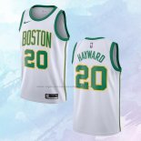 NO 20 Gordon Hayward Camiseta Boston Celtics Ciudad Blanco