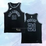 NO 21 Tim Duncan Camiseta San Antonio Spurs Statement Negro 2022-23