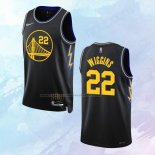 NO 22 Andrew Wiggins Camiseta Golden State Warriors Ciudad Negro 2021-22