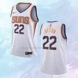 NO 22 Deandre Ayton Camiseta Phoenix Suns Association Blanco 2021