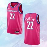 NO 22 Vernon Carey Jr. Camiseta Washington Wizards Ciudad Rosa 2022-23