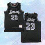 NO 23 LeBron James Camiseta Los Angeles Lakers Retro Negro
