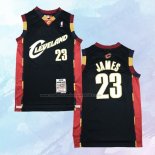 NO 23 LeBron James Camiseta Mitchell & Ness Cleveland Cavaliers Negro 2008-09