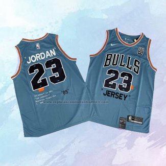 NO 23 Michael Jordan Camiseta Chicago Bulls Retro Azul