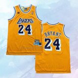 NO 24 Kobe Bryant Camiseta Los Angeles Lakers Retro Amarillo