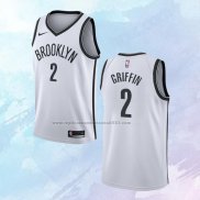 NO 2 Blake Griffin Camiseta Brooklyn Nets Association Blanco 2020