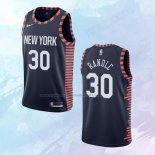 NO 30 Julius Randle Camiseta New York Knicks Ciudad Edition Azul 2019-20