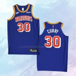 NO 30 Stephen Curry Camiseta Golden State Warriors Classic Autentico Azul 2021-22
