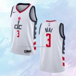 NO 3 Bradley Beal Camiseta Washington Wizards Ciudad Blanco 2019-20