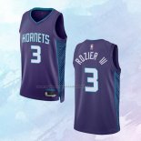 NO 3 Terry Rozier III Camiseta Charlotte Hornets Statement Violeta 2022-23