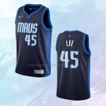 NO 45 Courtney Lee Camiseta Dallas Mavericks Earned Azul 2020-21