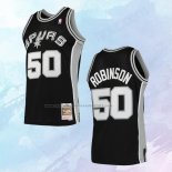 NO 50 David Robinson Camiseta Mitchell & Ness San Antonio Spurs Negro 1998-99