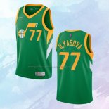 NO 77 Ersan Ilyasova Camiseta Utah Jazz Earned Verde 2020-21