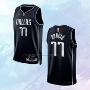 NO 77 Luka Doncic Camiseta Dallas Mavericks Select Series Negro