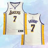 NO 7 Carmelo Anthony Camiseta Los Angeles Lakers Association Blanco