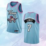 NO 7 Kyle Lowry Camiseta Toronto Raptors Ciudad Rosa Azul 2020-21