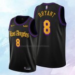 NO 8 Kobe Bryant Camiseta Los Angeles Lakers Ciudad Negro 2019-20