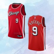 NO 9 Nikola Vucevic Camiseta Chicago Bulls Ciudad Rojo 2021-22