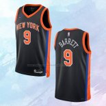 NO 9 RJ Barrett Camiseta New York Knicks Ciudad Negro 2022-23